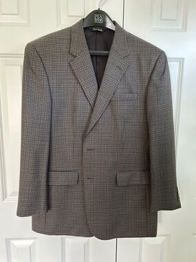 Jos. A. Bank Brown Glen-Check Sport Coat